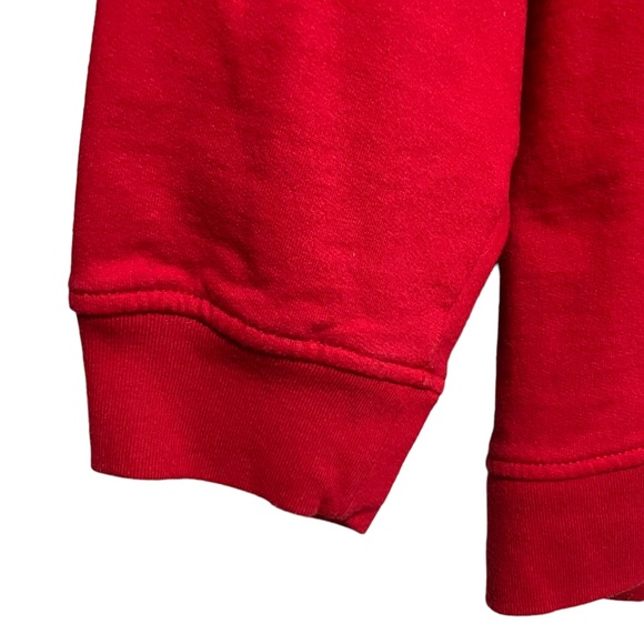 Breckenridge Woman Embroidered Snowman Red Double Collar Crewneck Sweatshirt - Picture 3 of 9